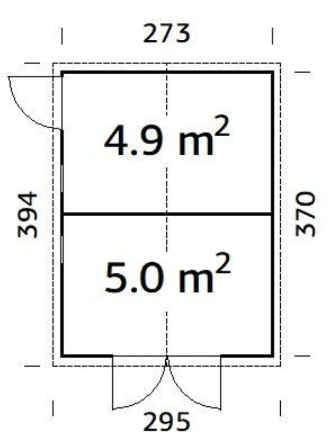 Koka noliktava dārzam Daniels 9.9 m² - HOLDORS