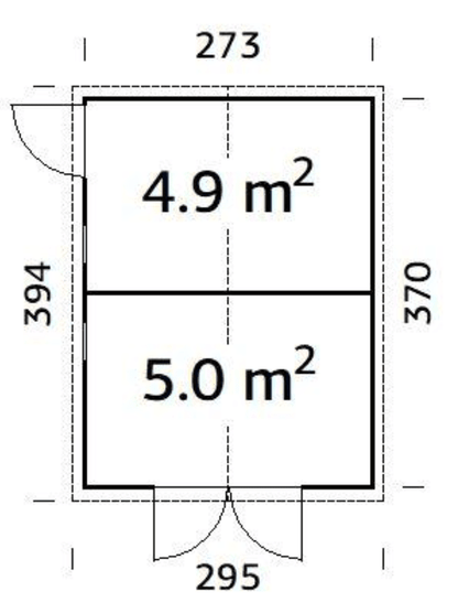 Koka noliktava dārzam Daniels 9.9 m² - HOLDORS