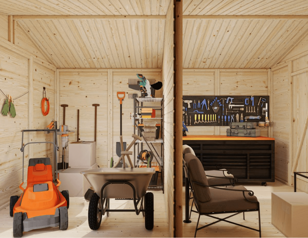 Koka noliktava dārzam Daniels 9.9 m² - HOLDORS