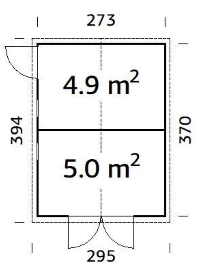Koka noliktava dārzam Daniels 9.9 m² - HOLDORS