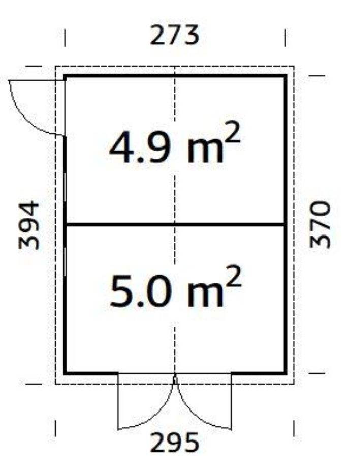 Koka noliktava dārzam Daniels 9.9 m² - HOLDORS