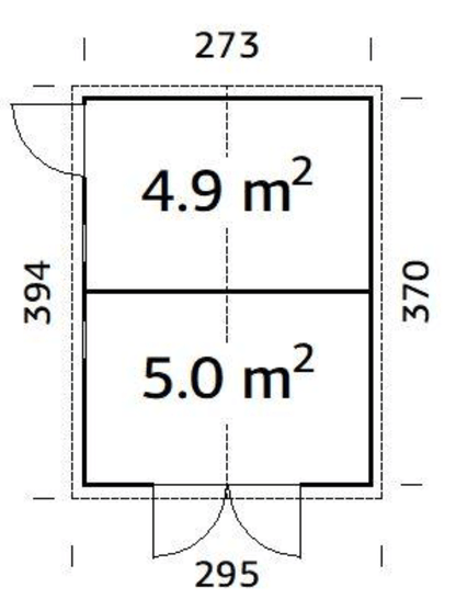 Koka noliktava dārzam Daniels 9.9 m² - HOLDORS
