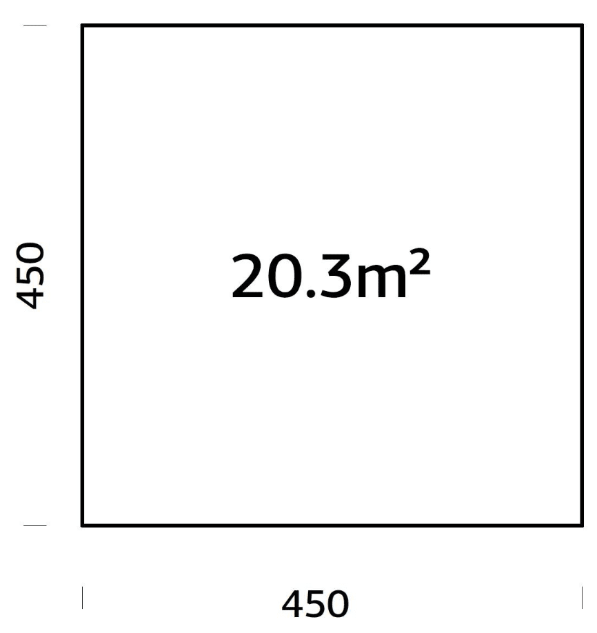 Koka pamatu rāmis šķūnīšiem 4,5x4,5m - HOLDORS