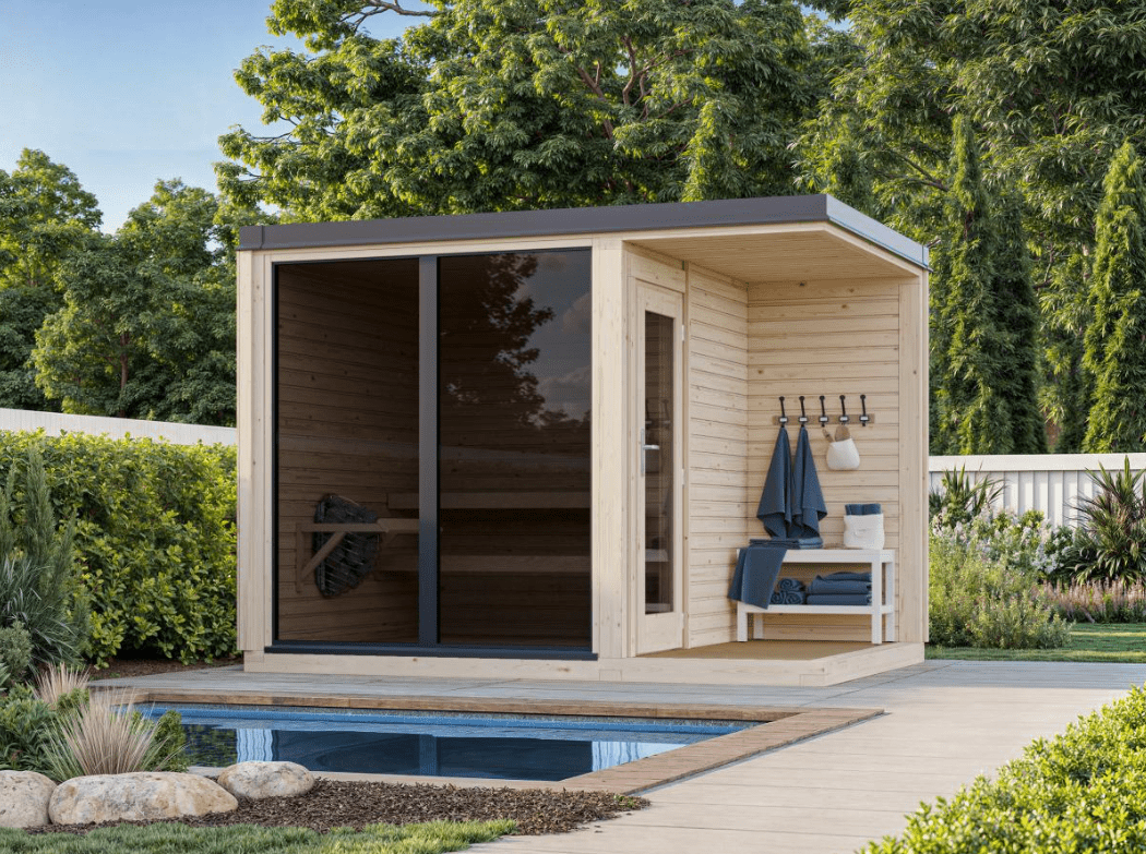 Koka Pirts Sauna Sāra 3.8 + 2.1 m2 - HOLDORS
