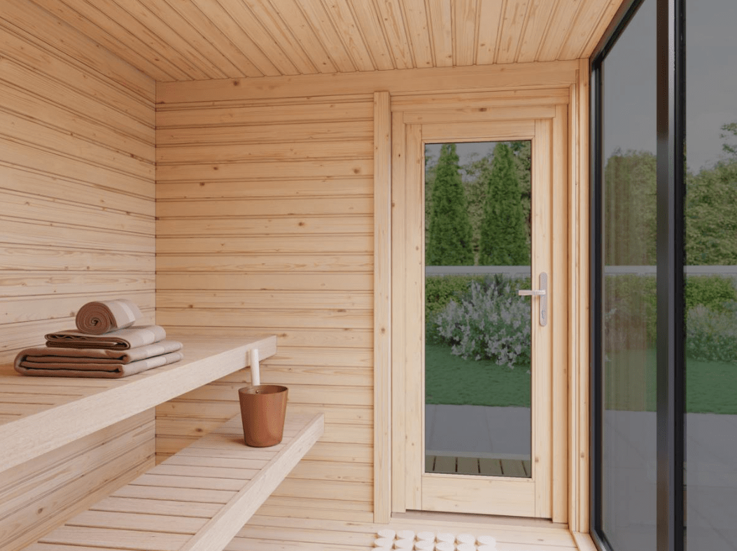 Koka Pirts Sauna Sāra 3.8 + 2.1 m2 - HOLDORS