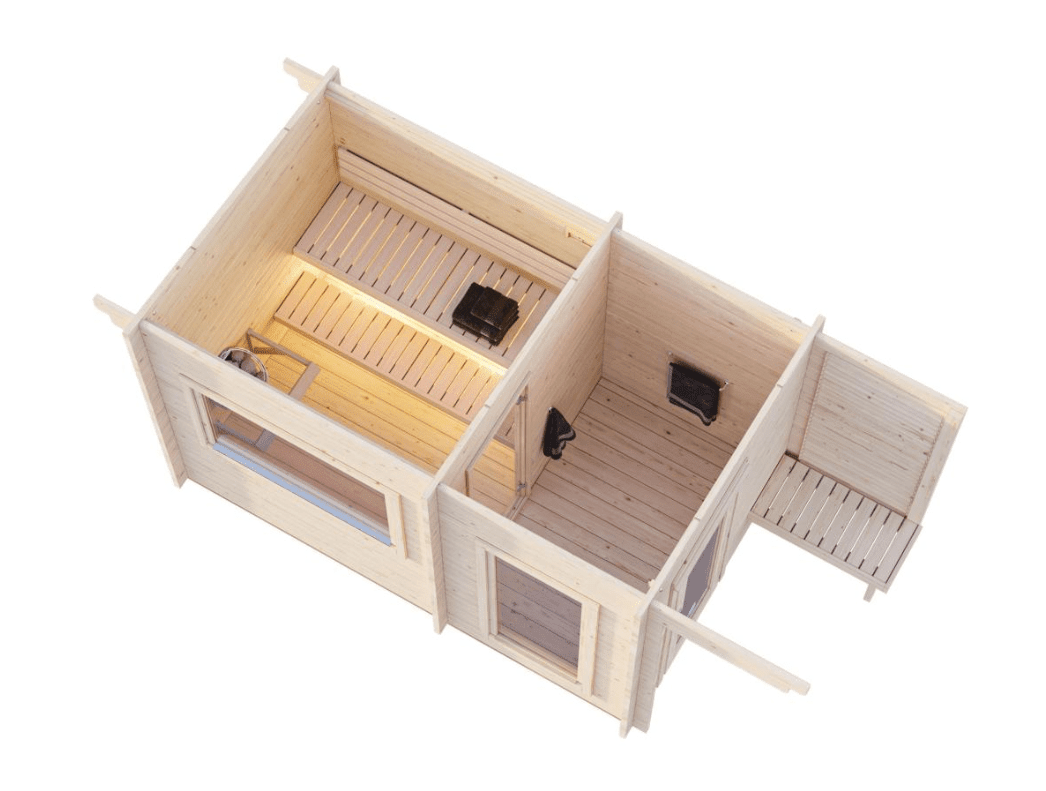 Koka Sauna Pirts Sanija 6.8 m2 - HOLDORS