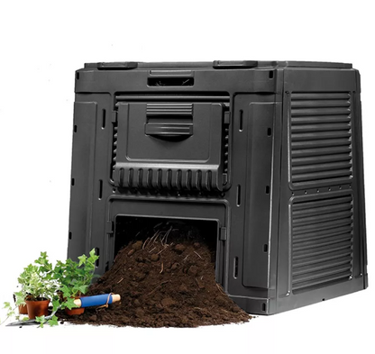 Komposta kaste E-Composter With Base 470L melna