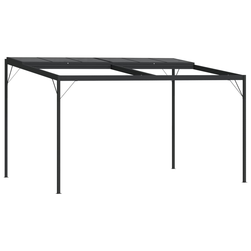 Lapene Ar Jumtu, 4X3X2,5 M, Alumīnijs Un Tērauds - HOLDORS