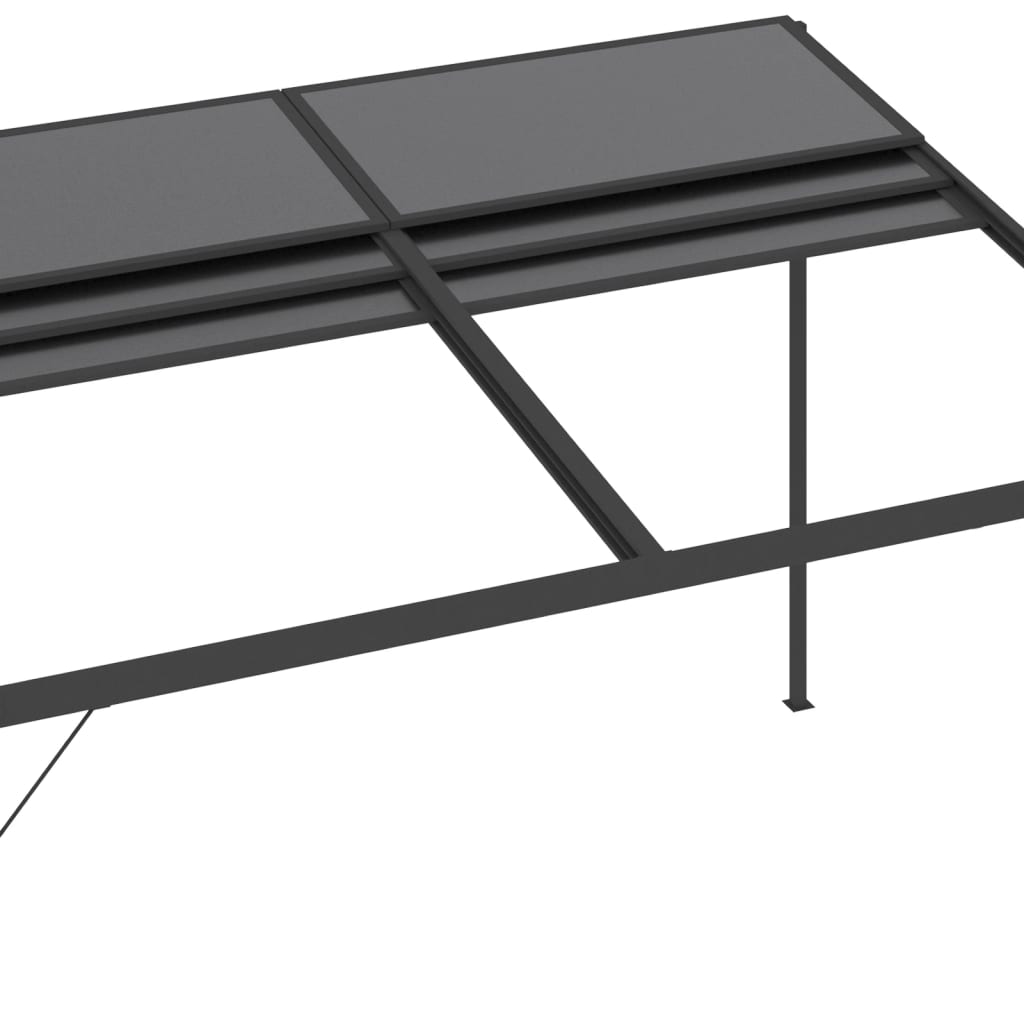 Lapene Ar Jumtu, 4X3X2,5 M, Alumīnijs Un Tērauds - HOLDORS