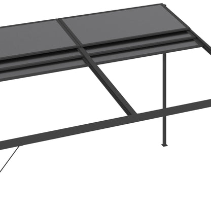 Lapene Ar Jumtu, 4X3X2,5 M, Alumīnijs Un Tērauds - HOLDORS
