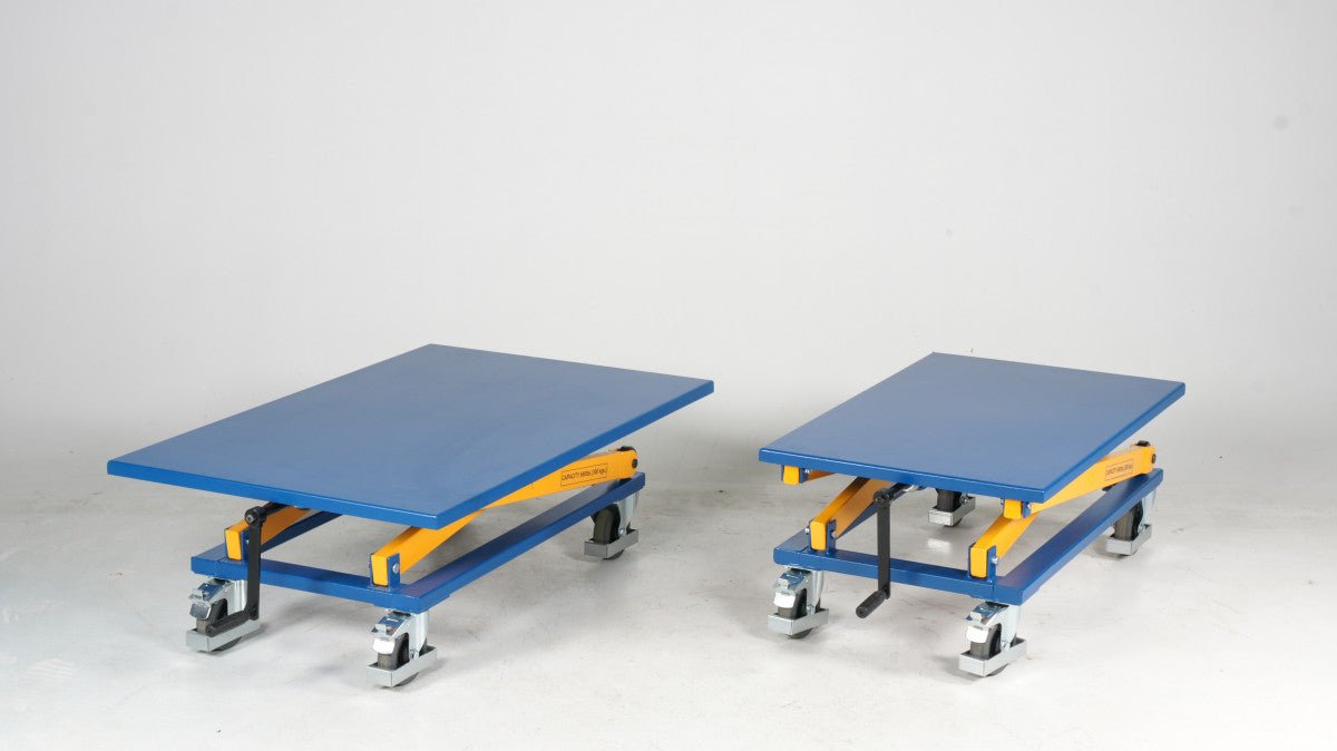LB.M Lifting table with handle cap 300 kg Large 750x1150 - HOLDORS