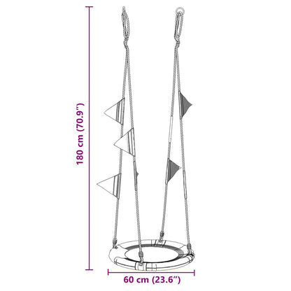 Ligzdas Šūpoles Zila 60 X 60 X 180 Cm Poliesters - HOLDORS