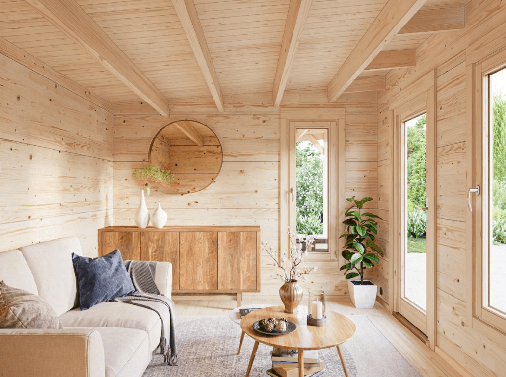 Māja dārzam no koka Greisa 8.1 + 8.1 m2 - HOLDORS