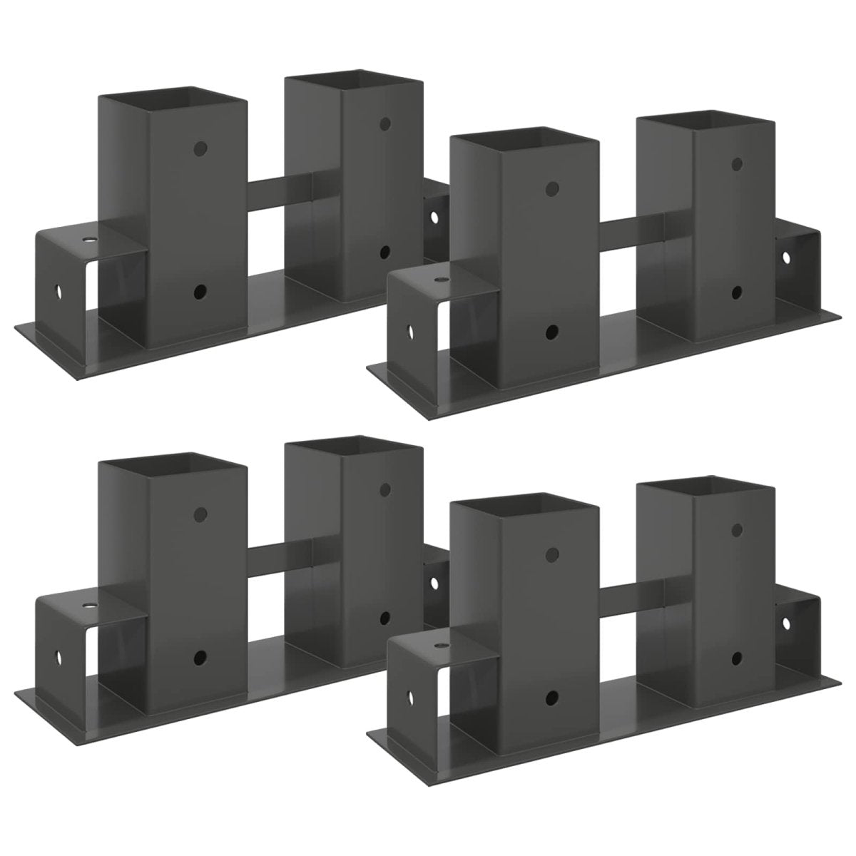 Malkas Kaudzes Palīgs 4 Gab. 34 X 10 X 15 Cm Tērauds - HOLDORS