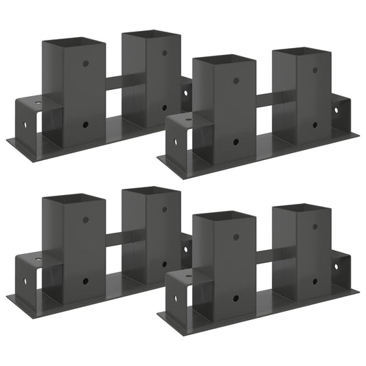 Malkas Kaudzes Palīgs 4 Gab. 34 X 10 X 15 Cm Tērauds - HOLDORS