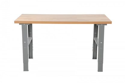 Metāla darbagalds ar ozola virsmu 1600x800mm - HOLDORS