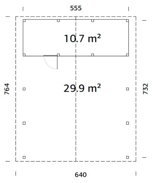 Auto un motociklu nojume Robis ar noliktavu 40.6 m2