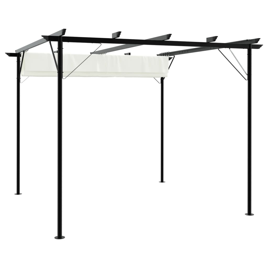 Nojume Ar Izvelkamu Jumtu, 3X3 M, Tērauds, Krēmbalta - HOLDORS
