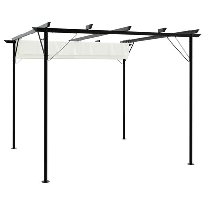 Nojume Ar Izvelkamu Jumtu, 3X3 M, Tērauds, Krēmbalta - HOLDORS