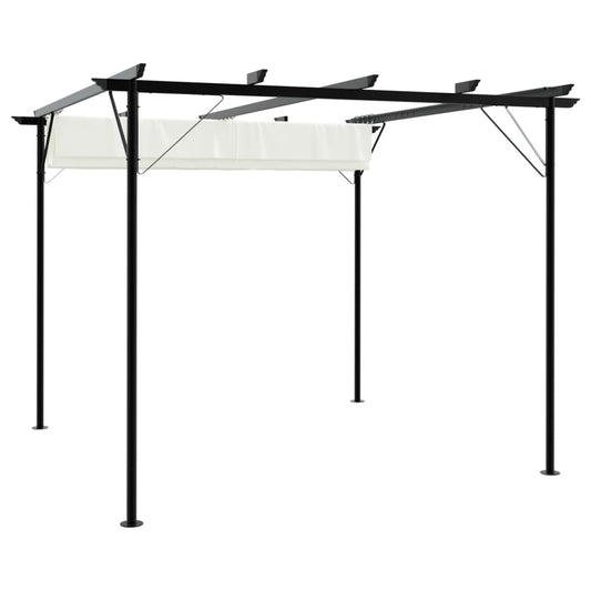 Nojume Ar Izvelkamu Jumtu, 3X3 M, Tērauds, Krēmbalta - HOLDORS