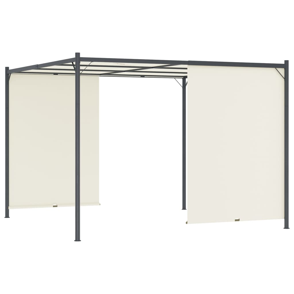 Nojume Ar Regulējamu Jumtu, Krēmkrāsa, 3X3 M, Tērauds - HOLDORS