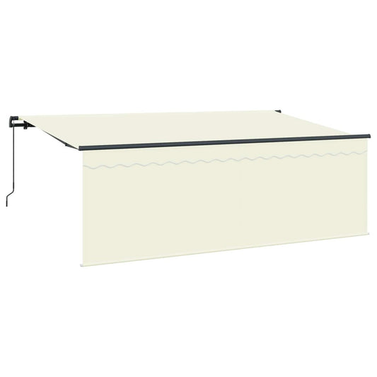 Nolokāms Markīze Krēmkrāsa 350 X 200 Cm Poliesters Un Alumīnijs - HOLDORS