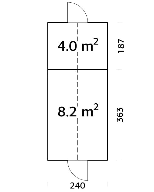 Oranžērija Emīlija — 8.2 + 4.0 m² - HOLDORS