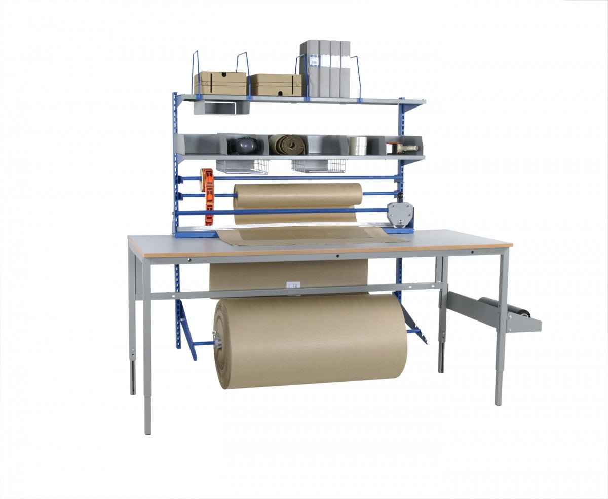 Pack table set for 2 m worktable