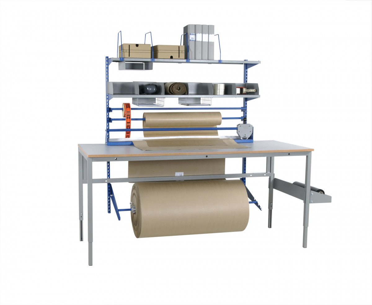 Pack table set for 2 m worktable - HOLDORS