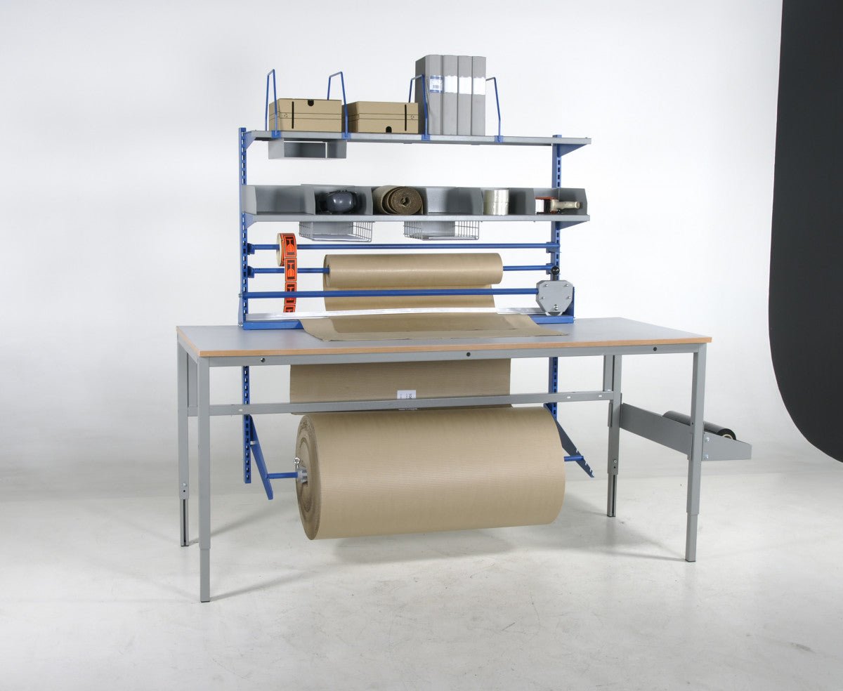 Pack table set for 2 m worktable - HOLDORS