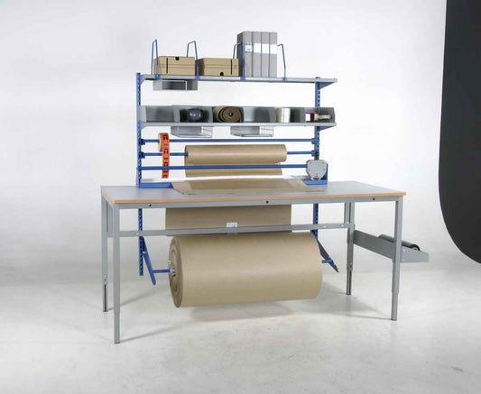 Pack table set for 2 m worktable
