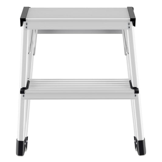 Pakāpienu soliņš salokāms D60 StandardLine / alumīnija / 2x2 pakāpieni - HOLDORS