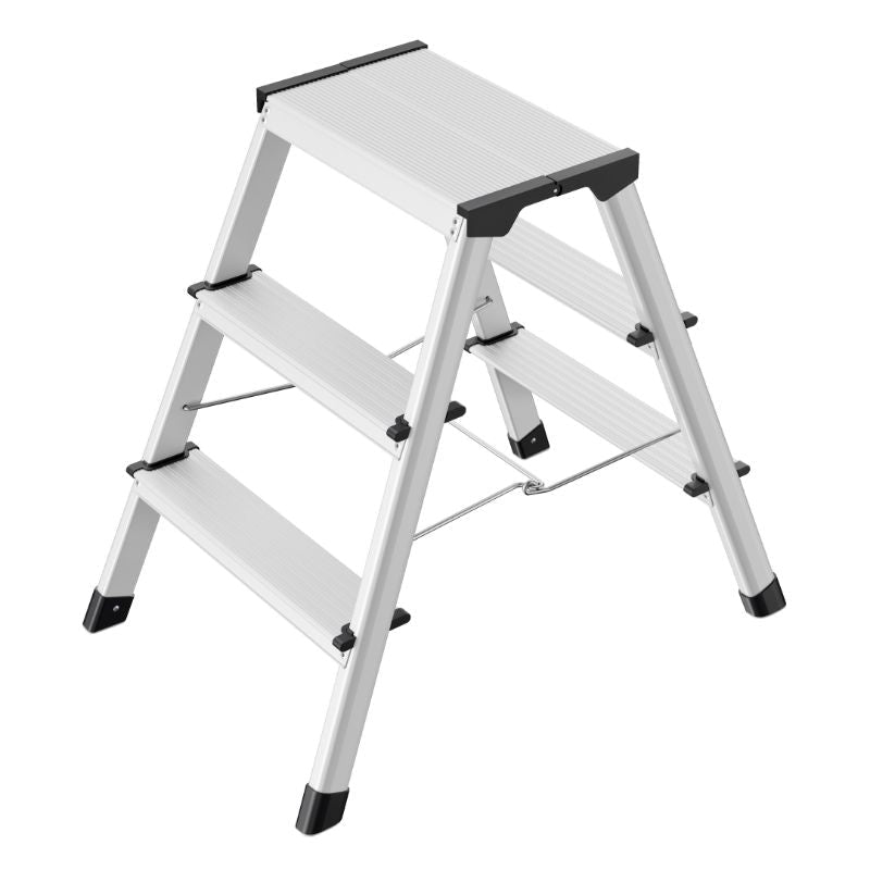 Pakāpienu soliņš salokāms D60 StandardLine / alumīnija / 2x3 pakāpieni - HOLDORS