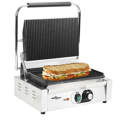 Panini Grils Ar Rievotu Virsmu, 3600 W, 57X30,5X20 Cm - HOLDORS