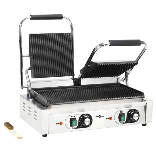 Panini Grils Ar Rievotu Virsmu, 3600 W, 57X30,5X20 Cm - HOLDORS