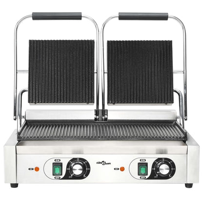 Panini Grils Ar Rievotu Virsmu, 3600 W, 57X30,5X20 Cm - HOLDORS