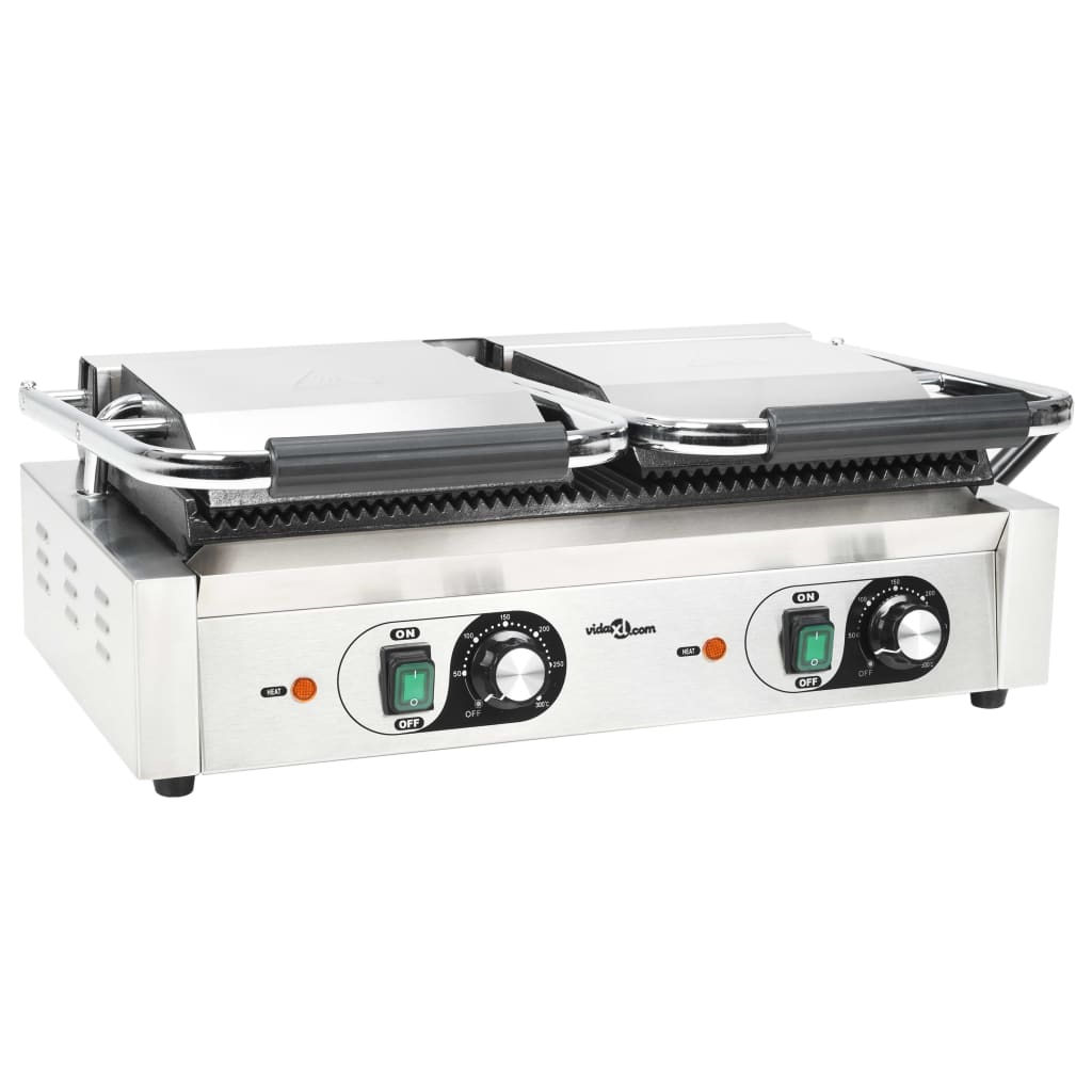 Panini Grils Ar Rievotu Virsmu, 3600 W, 57X30,5X20 Cm - HOLDORS