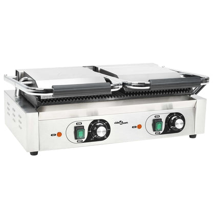Panini Grils Ar Rievotu Virsmu, 3600 W, 57X30,5X20 Cm - HOLDORS