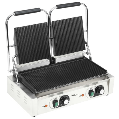 Panini Grils Ar Rievotu Virsmu, 3600 W, 57X30,5X20 Cm - HOLDORS