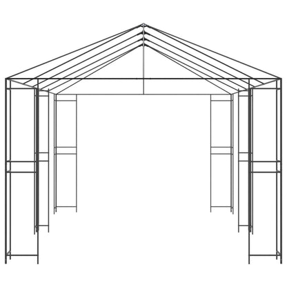 Paviljona Rāmis Bez Paviljona Auduma 6 X 3 M Melns Tērauds - HOLDORS