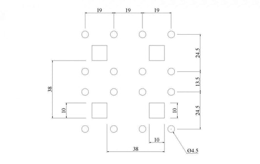 Per. Tool panel 1950x900 mm Grey