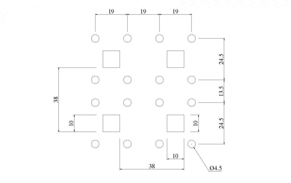 Per. Tool panel 896x480 mm Grey