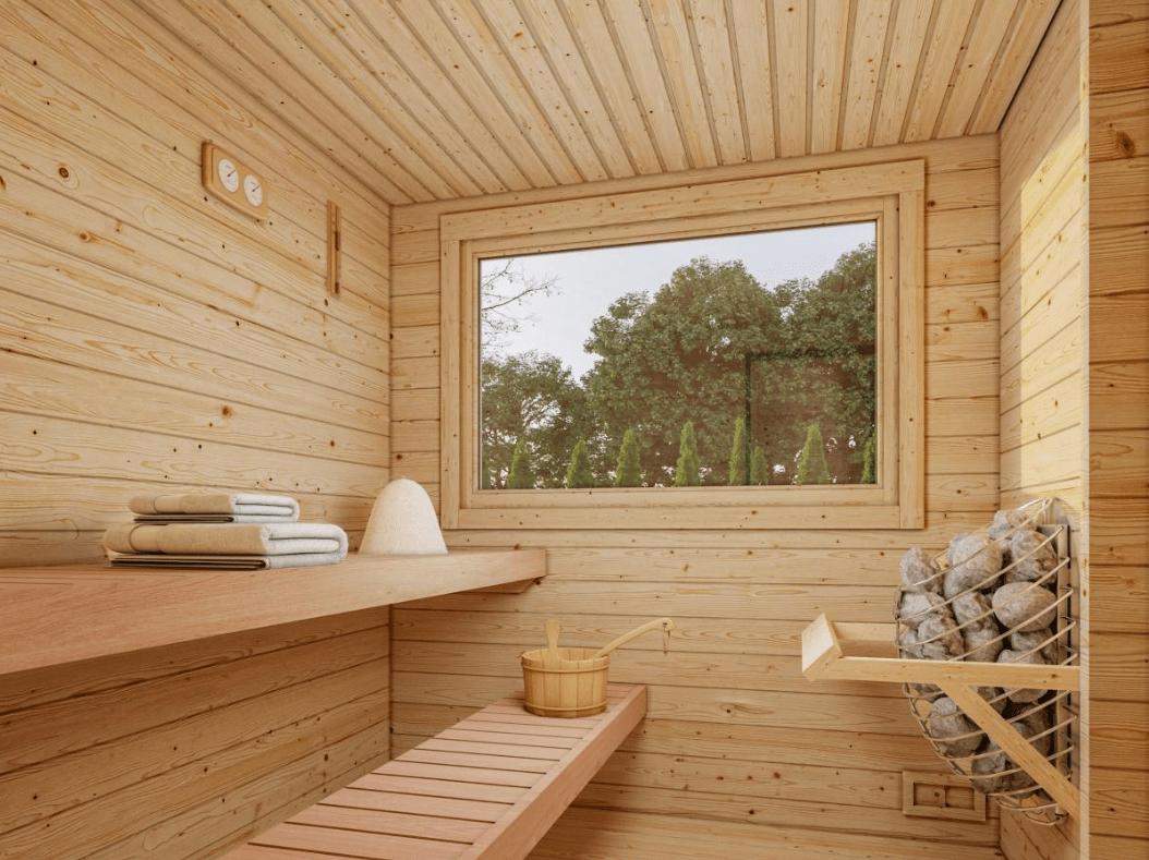 Pirts dārzam Sanija 11.5 m2 no koka - HOLDORS