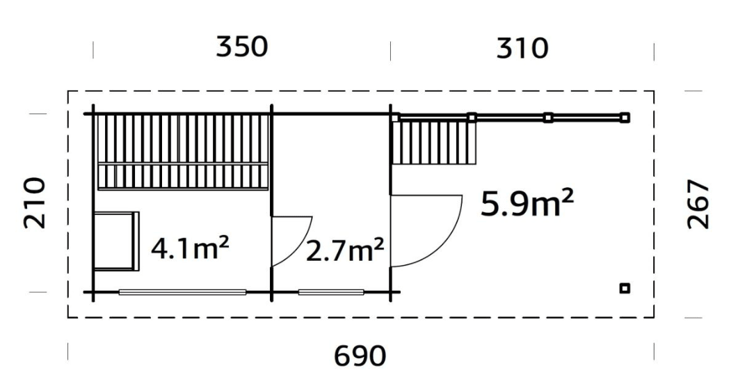 Pirts Sanija 6.8 + 5,9 m2 - HOLDORS