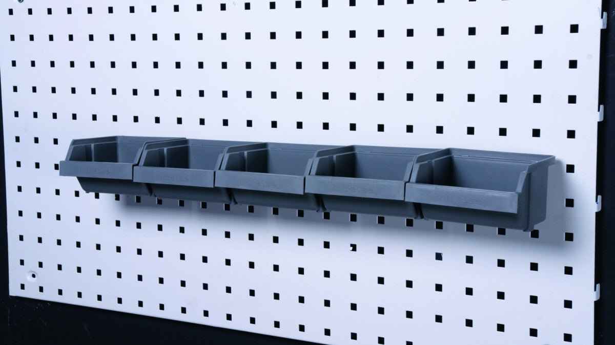 Plastic tray strip 5 trays, 555 mm