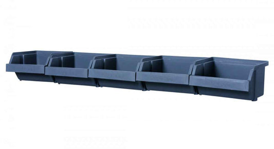 Plastic tray strip 5 trays, 555 mm
