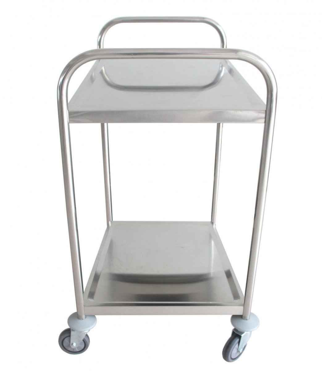 Platform trolley 2 shelf, Stainless