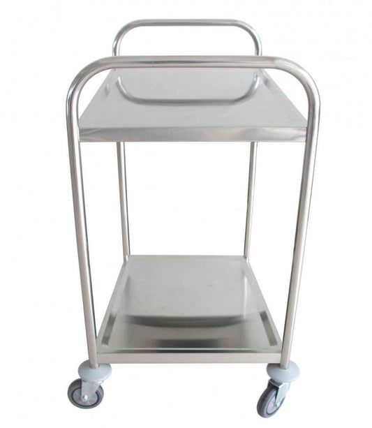 Platform trolley 2 shelf, Stainless