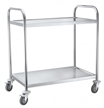 Platform trolley 2 shelf, Stainless - HOLDORS