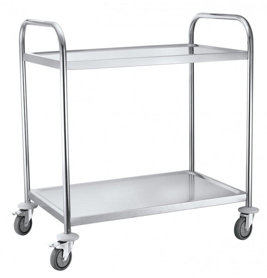 Platform trolley 2 shelf, Stainless - HOLDORS
